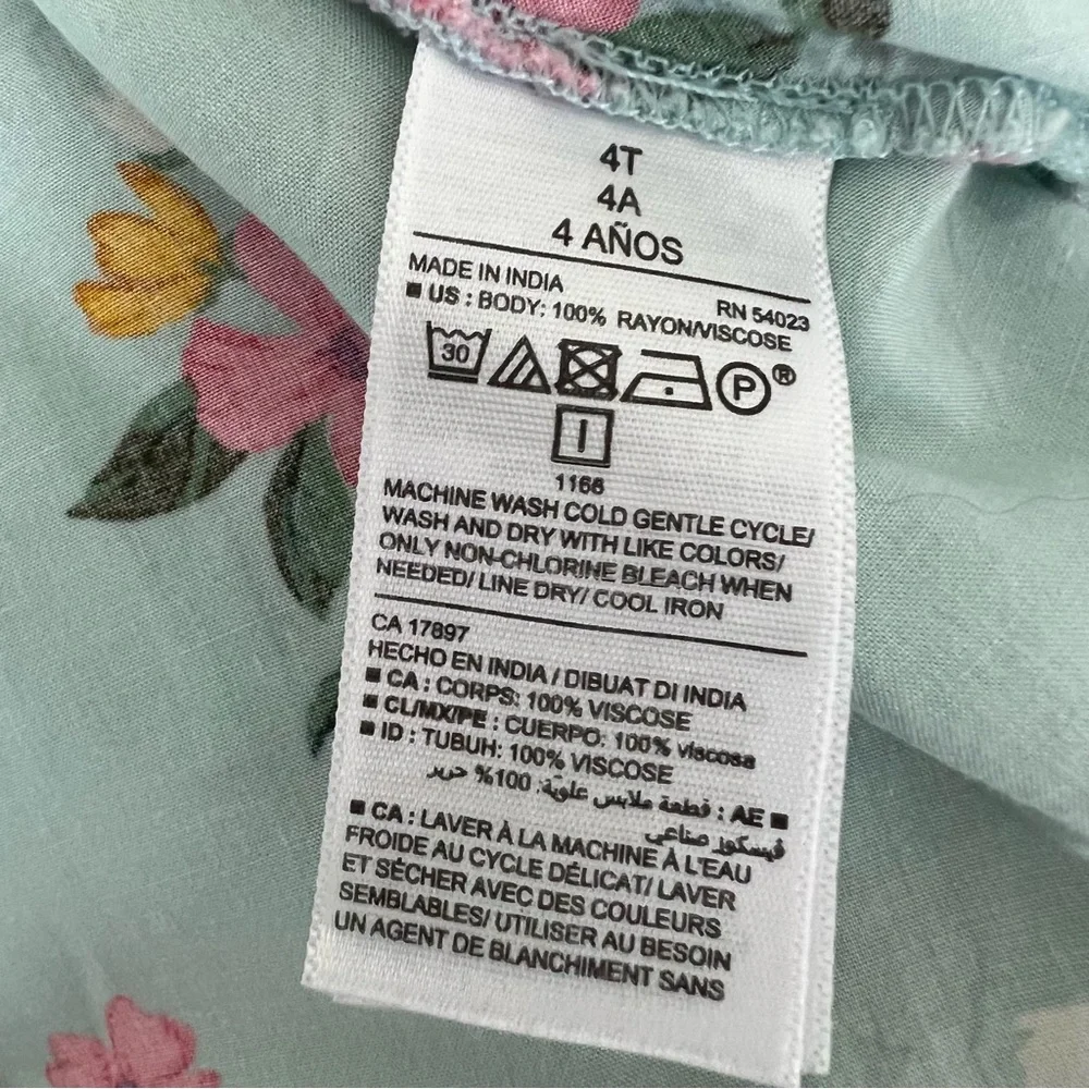 Old Navy Printed Swing Dress for Toddler Girls‎ Size 4T